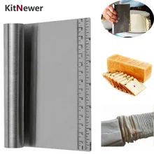 Скребок для теста для пиццы из нержавеющей стали резак для кухонной муки печенье торт инструмент весы с измерениями инструмент для выпечки легко Очистка