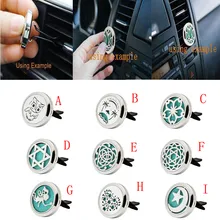 Carprie 30 мм Мода из нержавеющей автомобиля Air Vent Авто Освежитель Эфирные масла диффузор подарок медальон Декор нетоксичные Портативный