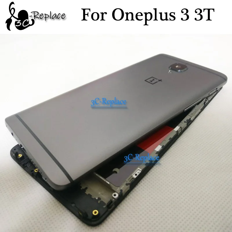 Для Oneplus 3 3T 1+ 3 A3000 a3003 A3010 Корпус задняя крышка батареи крышка мобильного телефона ЖК передняя средняя рамка Запчасти