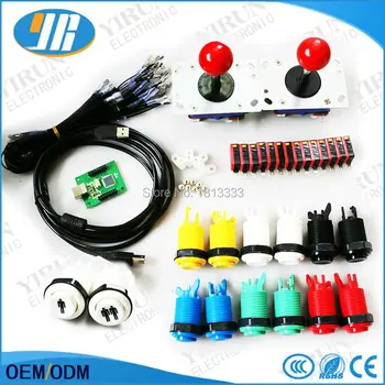 

Arcade mame DIY KIT FOR 2 players PC PS/3 2 IN 1 to arcade joystck interface USB 2 player MAME Interface USB to Jamma Mame