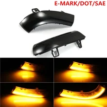 Sinal de seta gti led dinâmico eos, 2 peças para vw golf 5 gti v mk5 jetta passat b5.5 b6 sharan indicador de espelho de asa lateral leve