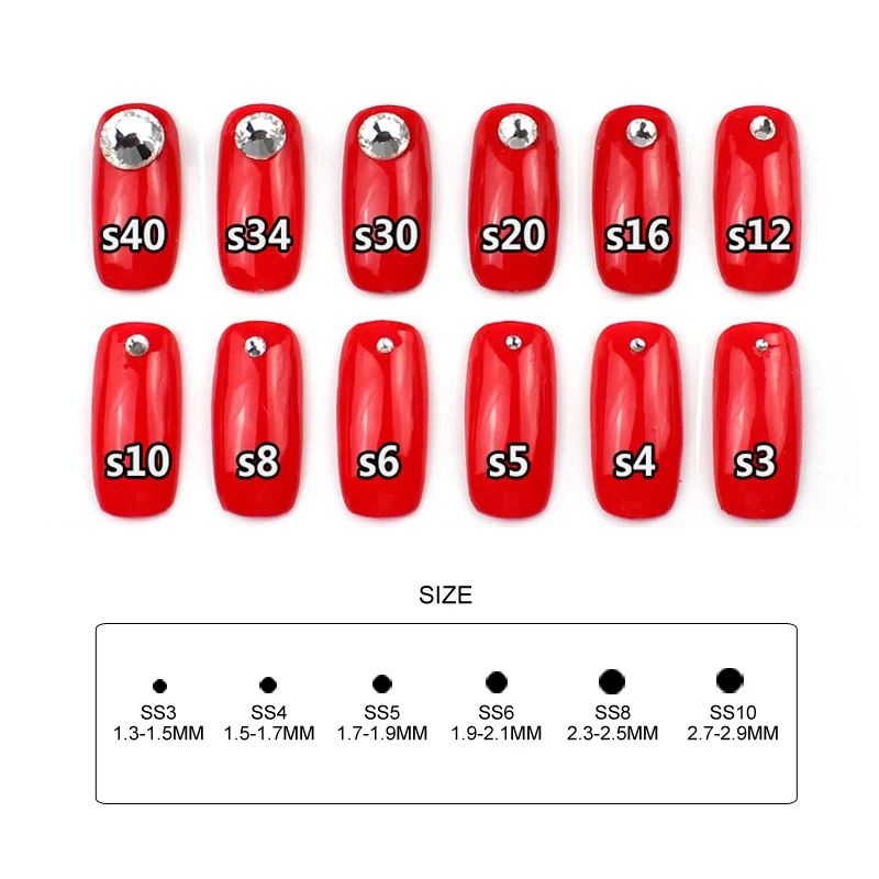 Все размеры светильник Siam AB красные самодельные Украшения для ногтей без горячей фиксации Стразы с плоским основанием Стразы без горячей фиксации камень для одежды DIY Y3129