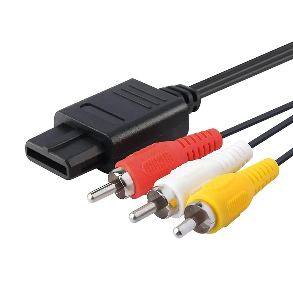 Kebidu Шнур кабель RCA AV TV Видео Стерео Композитный кабель для N64 игровой видео системы
