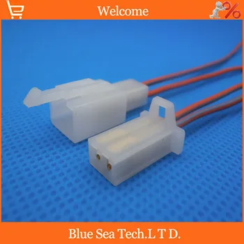 

2.8mm 2 Way/pin Electrical Connector Kits Male&Female with 10CM wire for E-Bike,Motorcycle,Motorbike,car, etc