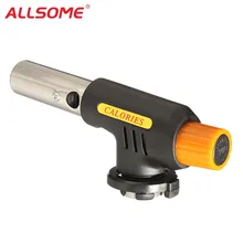 ALLSOME автоматический зажигание огнеметный газовый фонарь для выпечки Кемпинг Сварка барбекю Бутан Горелка адаптер HT1757