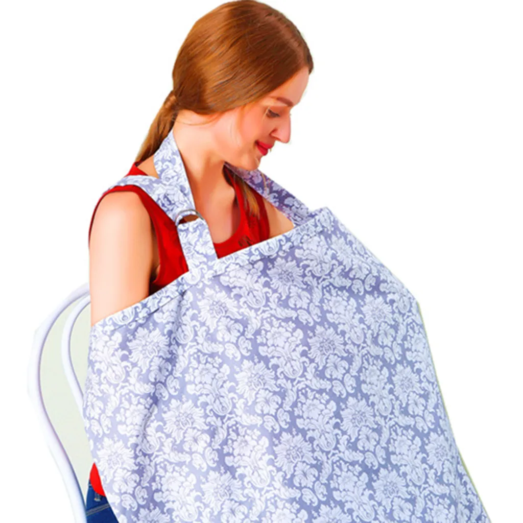 

2019 Baby Toddler Breastfeeding Cover Mum Striped print Cotton Nursing Udder Apron Shawl Cloth breast feeding cover high quality