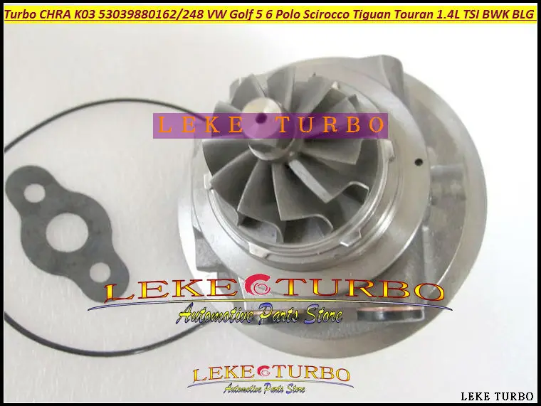 Turbocharger cartridge CHRA K03 53039880248 53039880162 For VW Golf 5 6 Polo Scirocco Tiguan Touran 1.4L TSI BWK BLG CAVB 170HP (6)