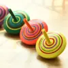 Classical Funny Exquisite Hand Spinning Top Toy Children Kid Leisure Gift Multi-color Wooden Rotate Spinning Top Toys ► Photo 2/6