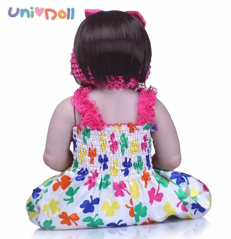 Unidoll baby reborn 22in vynil Реалистичная кукла reborn для девочек, реалистичные детские вечерние, летние, bebe reborn vinil, силиконовые