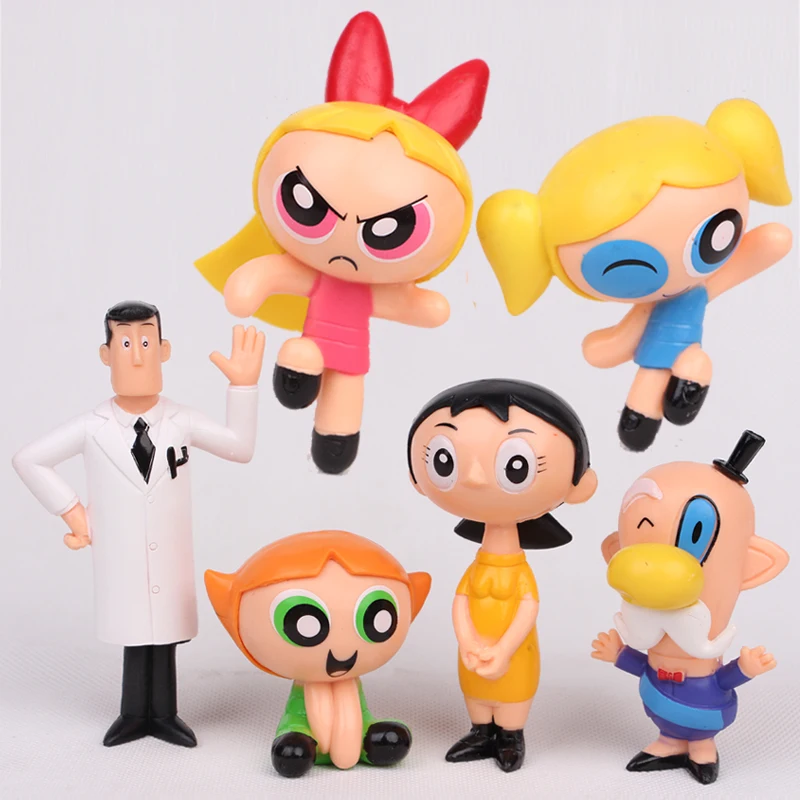 

NEW hot 5-10cm 5pcs/set The Powerpuff Girls collectors action figure toys Christmas gift doll