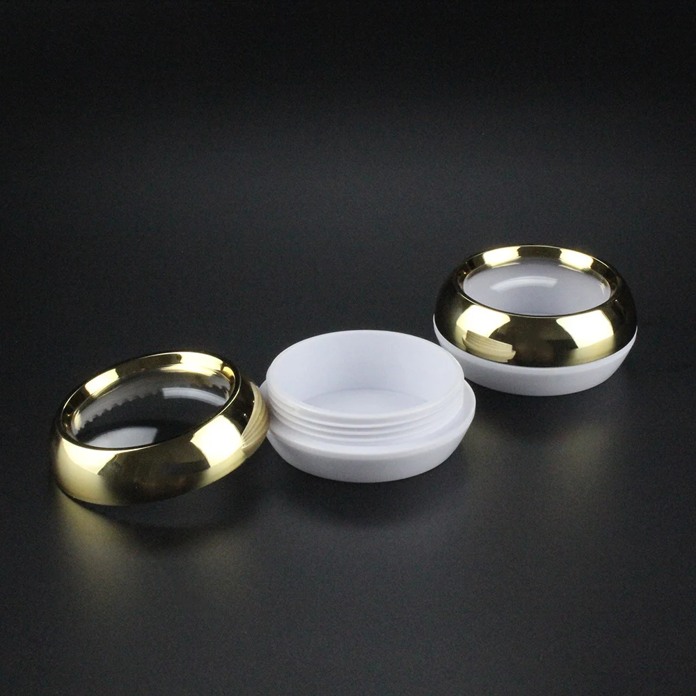 Recipiente de pó 45g de Ouro Novo Pequeno Solto Embalagem pó Maquiagem 50 Pcs 45 ml 2 pó solto, maquiagem recipiente de pó solto