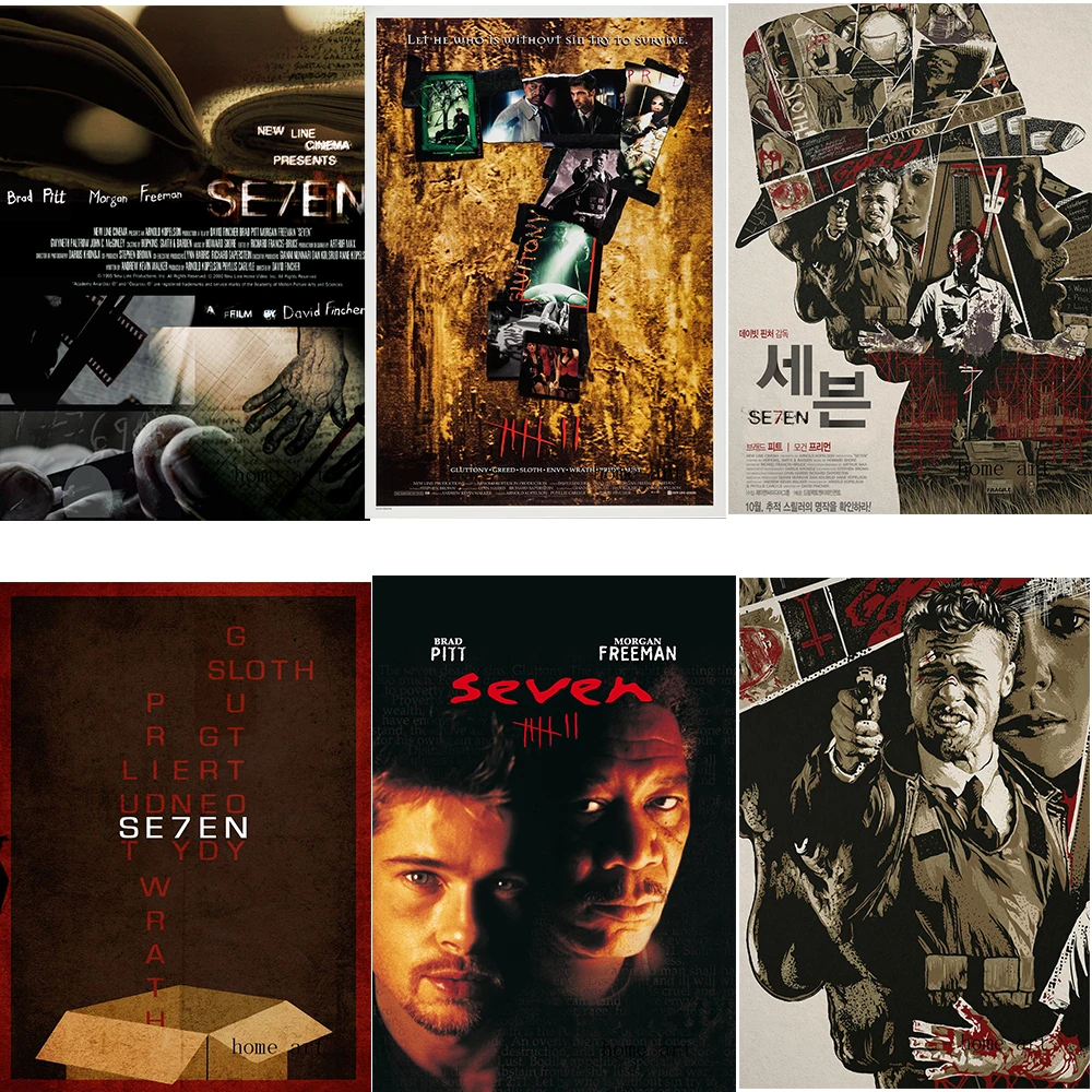 SE7EN кино плакат четкое изображение наклейки на стену украшение для дома хорошее