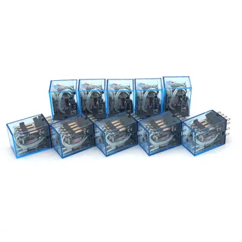 

10Pcs Relay Omron MY4N Small relay 5A 14PIN Coil DC12V 24V AC110V 220V MY4NJ relay switch
