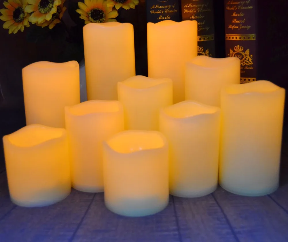 5 Pack Indoor Outdoor Led Candles Flameless Realistic Flickering