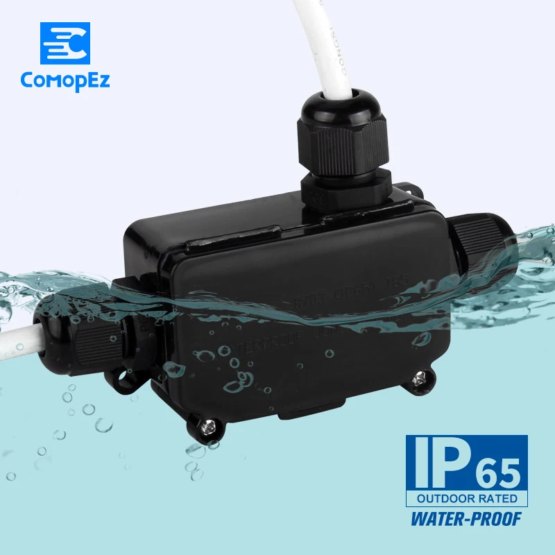 

3pin Waterproof IP68 Wire Connectors for Outdoor Lamp Terminal Connector Quickly Connected Three Sealed Retardant Junction Boxes