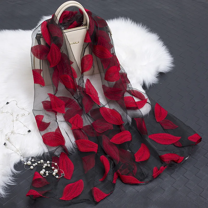 

LARRIVED 2019 New Design Womens Summer Breeze Lightweight Sheer Wrap Organza Gauze Scarf For 180*70cm Luxury Women Scarf