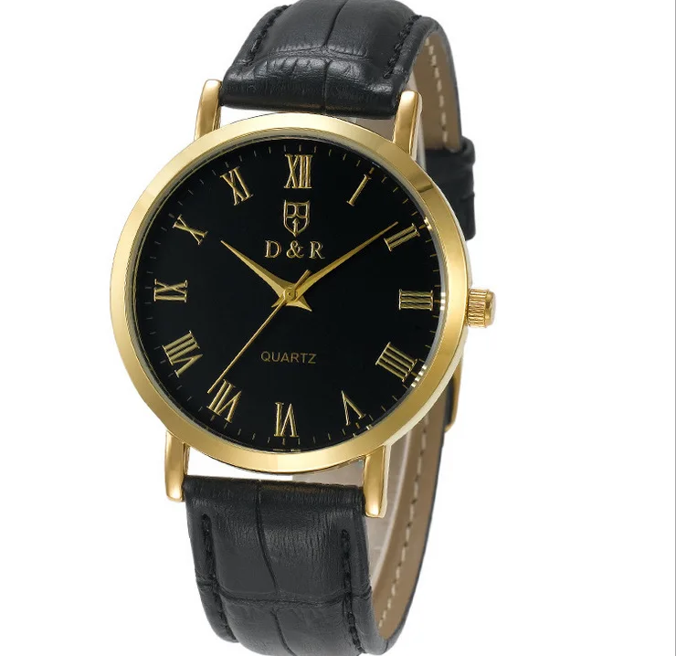 

7MM Ultra Thin Men Business Watches Quartz  Roman Scale Dress Wristwatch Elegant Gentlemen Statement Clock Leather Reloj NW2798