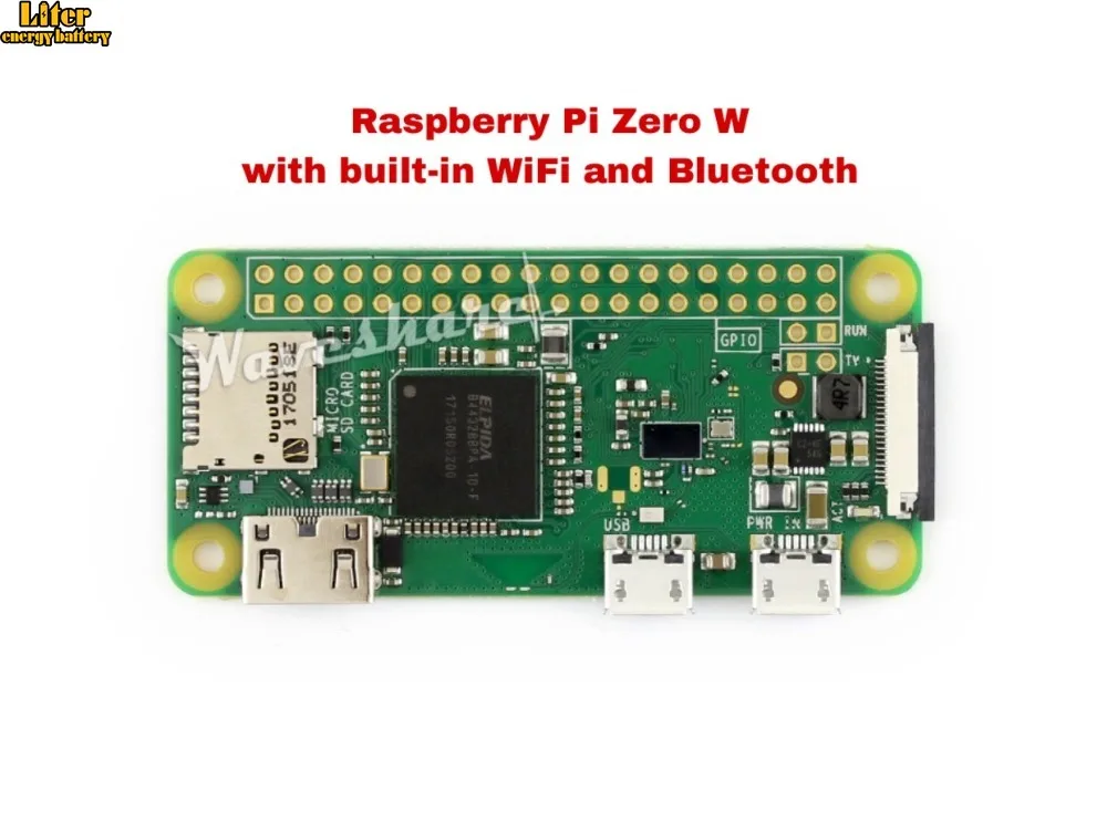 Новейший RPI0 Raspberry Pi Zero W беспроводной 0 с WIFI и Bluetooth 4 1 ГГц процессор 512 МБ RAM