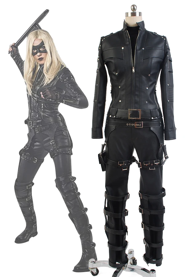 

Women Black Canary Costume Dinah Laurel Lance Cosplay Costume For Women Halloween Carnival Green Arrow Costume Custom Made