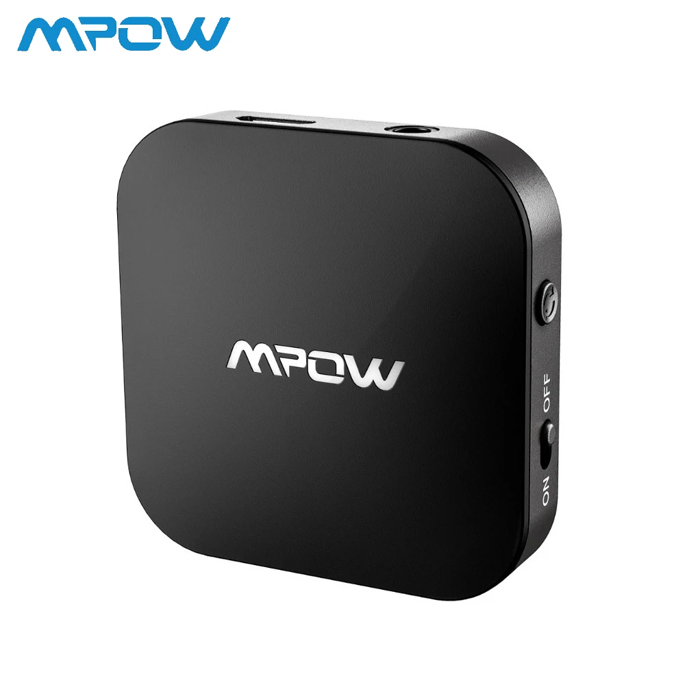 

3.5mm Original Mpow Wireless Adapter Transmitter Support APTX/APTX-LL V5.0 Bluetooth Adapter 30H Long Playing Time for TV Car