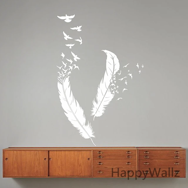 Feather Wall Art aliexpress : buy feather wall stickers feather wall decal diy Feather Wall Art aliexpress : buy feather wall stickers feather wall decal diy