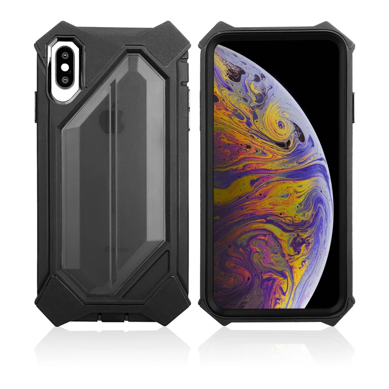 Чехол Grandever для iPhone 7 Xs Max 6 8 Plus прозрачный фиолетовый силиконовый защитный чехол