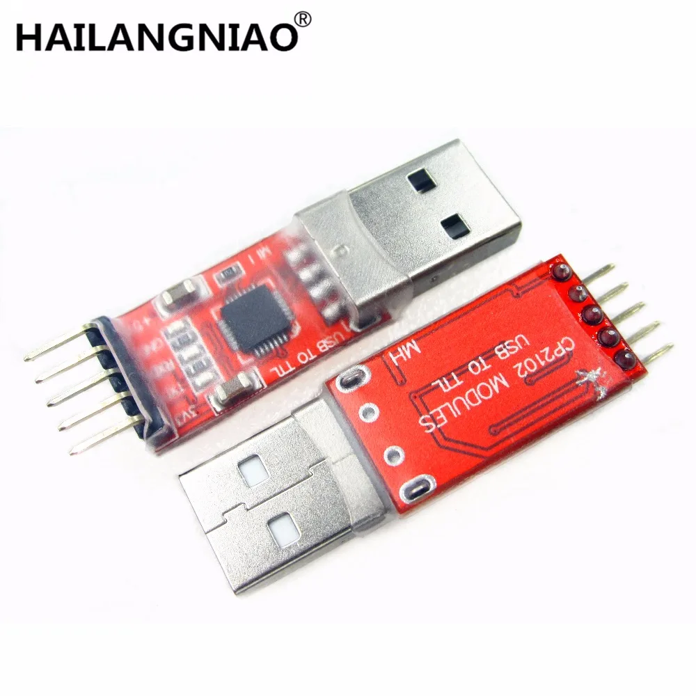 

10sets/lot new CP2102 Serial Converter USB 2.0 To TTL UART 5PIN Module with Dupont line