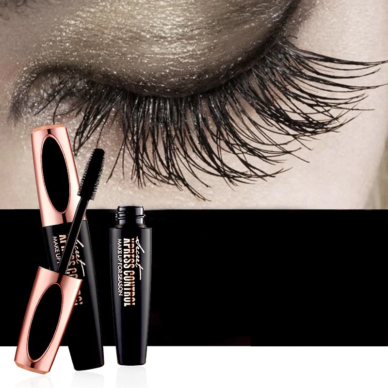 

New Curling Mascara Makeup Eyelash Black Waterproof Fiber Mascara Eye Lashes Makeup 4D Silk Fiber Lash Mascara Drop Shipping
