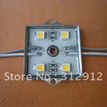 4 шт smd 5050 водонепроницаемый светодиодный модуль, белый цвет; DC12V