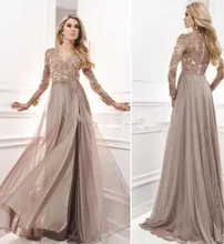 Vintage 2016 Abendkleid Mit Langen Ärmeln Arabischen Muslimischen Formale Kleider Für Hochzeit Promi Guest Kleid Frauen