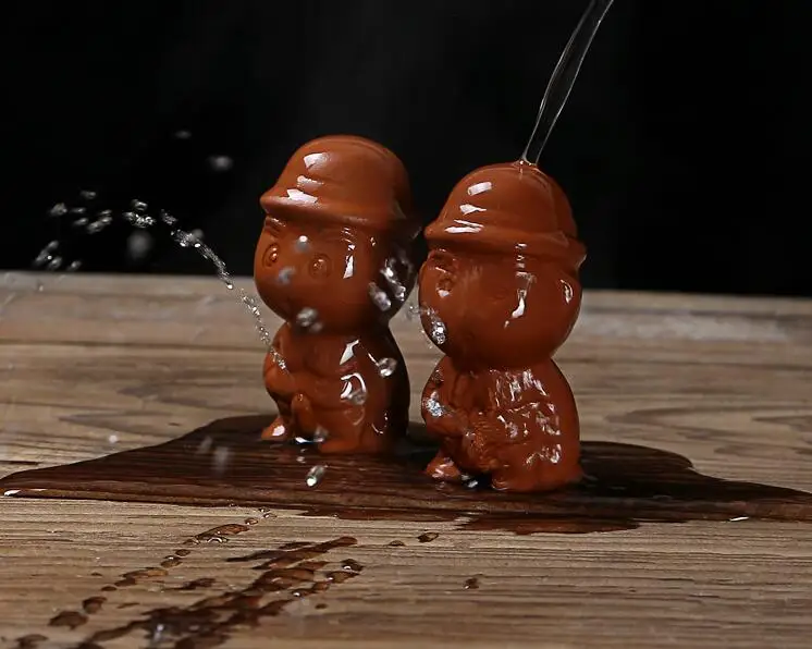 hot sale purple clay cute pee tea pets Chinese tea accessory little