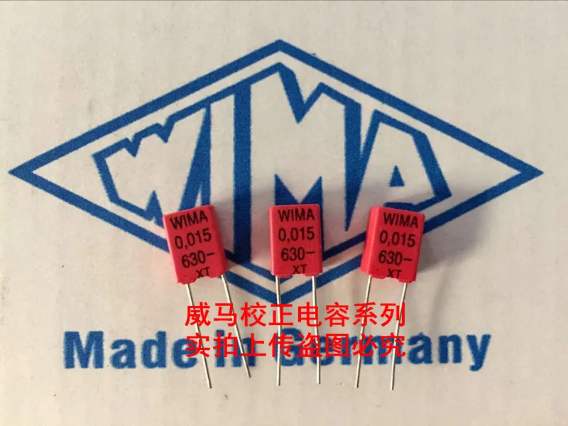 

2020 hot sale 10pcs/20pcs Germany WIMA 630V 0.015UF 630V 153 15nf P: 5mm audio capacitor Audio capacitor free shipping
