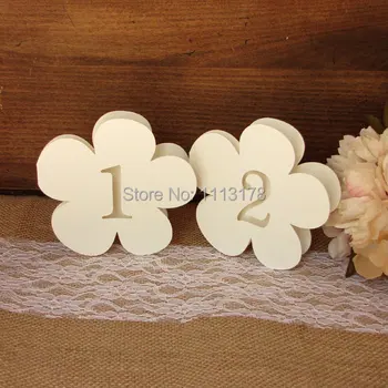 

cheap Flower Table numbers seating place cards winter wedding Baptism Decoration, Romantic Event Favor, Baby Shower
