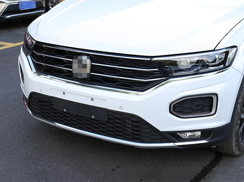 Для VW T roc Troc 2017 2018 2019 автомобильный передний нижний бампер молдинг гонки гриль