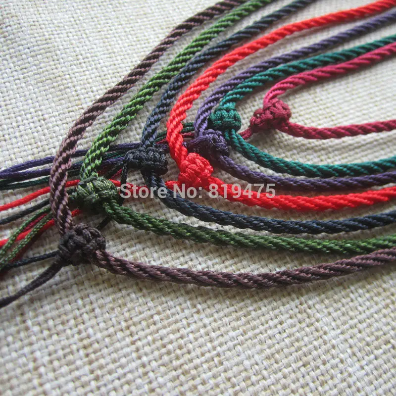 

10Pcs/Lot Chinese Traditional Nylon Simply Design Pendant Cord Rope for Necklace Multi-Color For Necklace