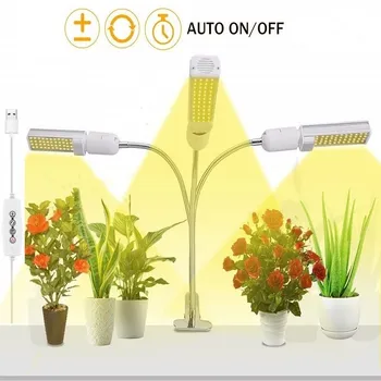 

DC 5V USB with Timer Dimmable E27 LED Grow Light Sunlike Full Spectrum 45W 88/120/132LED Plant Lamp for plant seedling fitolampy
