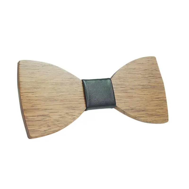 Мужской деревянный галстук-бабочка, деревянные галстуки-бабочки, вечерние рубашки, одежда с галстуком-бабочкой - Цвет: A1
