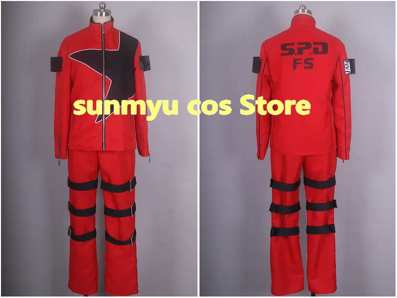 Tokusou Sentai Dekaranger Deka Rot Banban Akaza Rot Uniform Cosplay