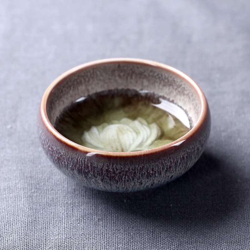 Встроенная чайная чашка керамическая чашка из исинской глины fambe глазурь мастер Gongfu чайная чашка из исинской глины