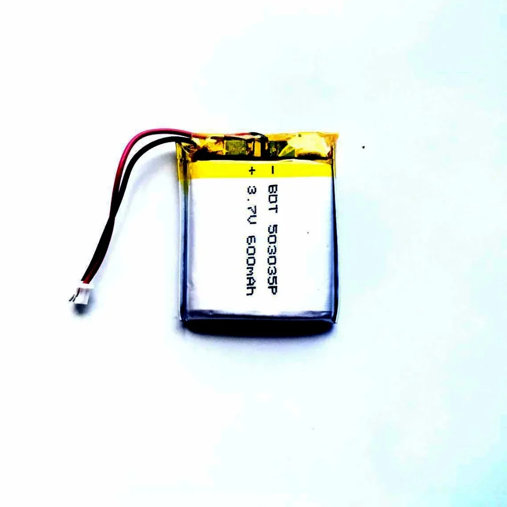 503035 3,7 v 600mAh литий-полимерная батарея 3 7V Вольт li po ion lipo перезаряжаемые батареи для dvr gps навигации