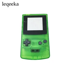 5 комплектов Замена прозрачный зеленый корпус чехол Ремонт Часть для nintendo Запчасти для Gameboy GBC