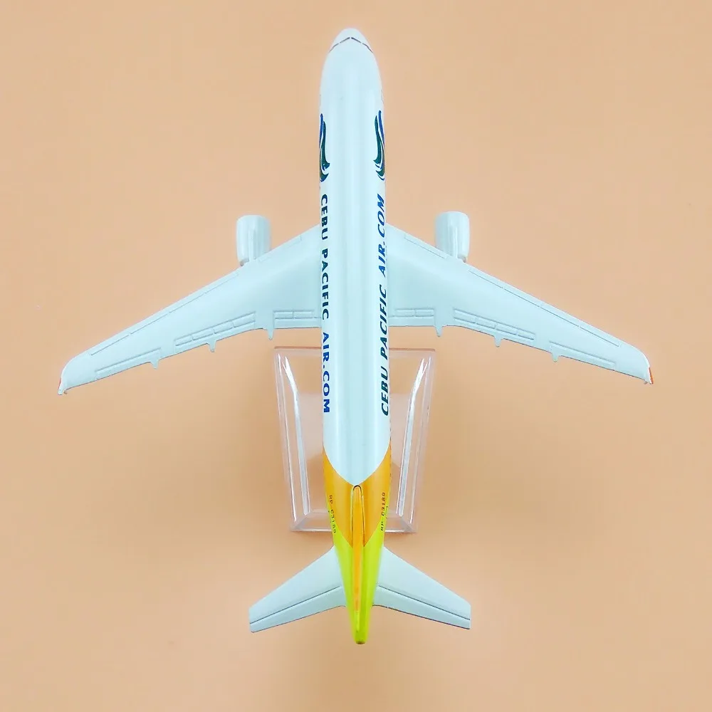 16 см металлический сплав Филиппины Cebu тихоокеанские авиалинии Airbus 320 A320 модель самолета Модель самолета w Стенд подарок