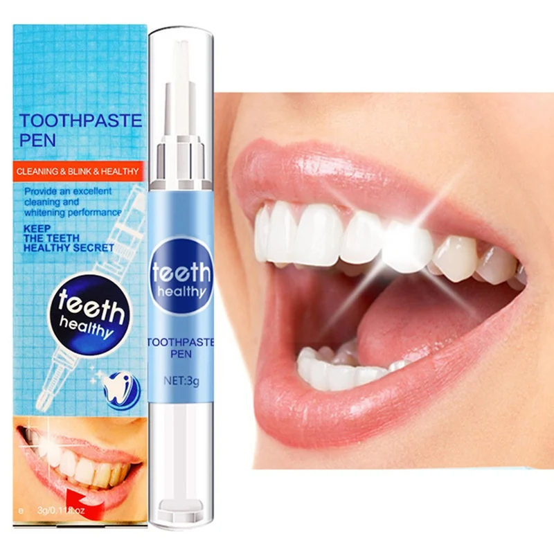 

Teeth Whitening Pen Remove Stains Oral Care Tooth Cleaning Whitener Gel for Men Women Powerful Teeth Whitening Pencil