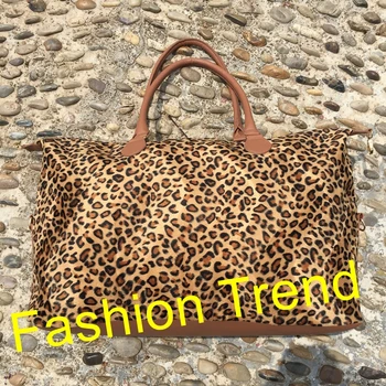 

100 piece Latest design ready to ship fashionable luxury large travel weekender bag checked women duffle bags