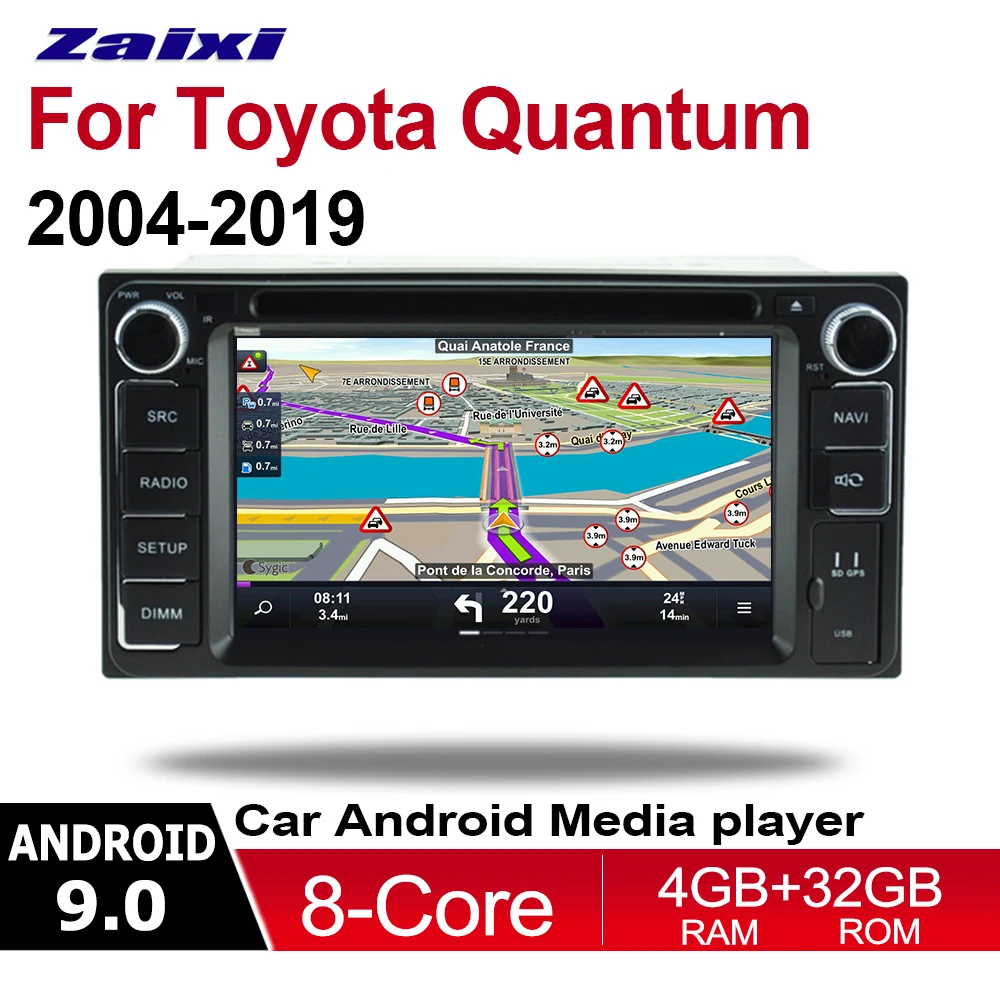 

ZaiXi 6.2" Android Car Multimedia player 2 Din WIFI GPS Navigation Autoradio For Toyota Quantum 2004~2019 touch screen Bluetooth