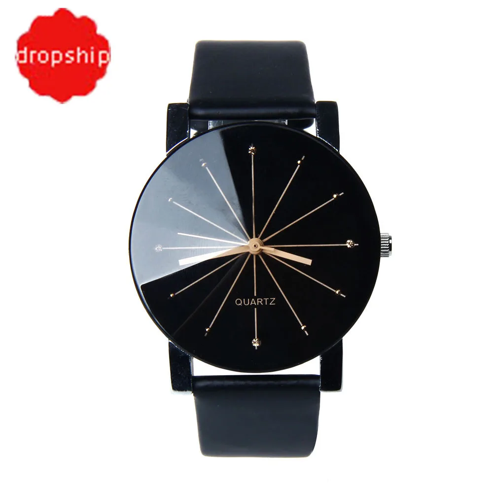 

Splendid Watches Men Women Luxury Top Brand Quartz Dial Clock Leather Round Casual Wrist watch Relogio masculino female clock