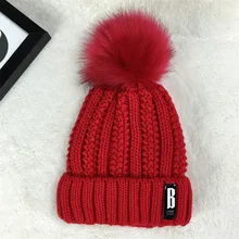 2017 women hat the hundreds Brand New High-Quality women winter mink The Ball ski rabbit hat pom poms knitted hats made of