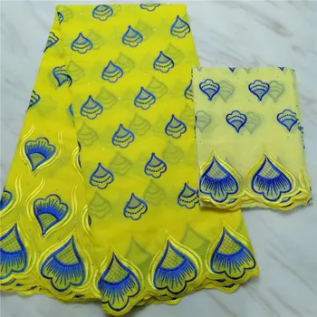 

Embroidered swiss lace 100% cotton african lace fabric 2019 latest swiss lace with stones african fabrics for women dress