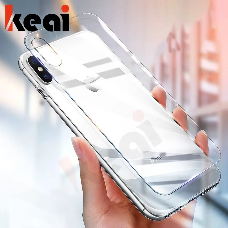 Back Screen Protector Film For Apple iPhone X 9H Full Cover Tempered