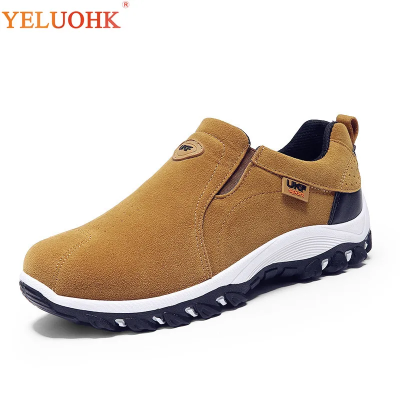 

39-44 Winter Shoes Men Slip On Cotton Lining Men Boots Anti skidding Winter Boots Men Yellow Black Blue Gray